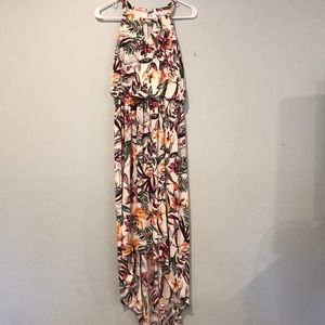 GO COCO FLORAL HI LO DRESS